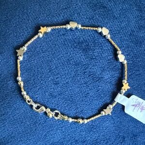 🥀💋GORGEOUS HEARTS AND STARS STERLING SILVER  BRACELET 🥀💋🥀🥀